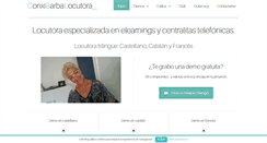 Desktop Screenshot of conxibarbalocutora.com