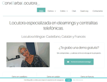 Tablet Screenshot of conxibarbalocutora.com